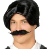 Men's Party Delights Men's<Spooky Family Dad Wig & Moustache