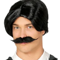 Men's Party Delights Men's<Spooky Family Dad Wig & Moustache