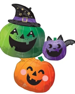 Party Delights Balloons<Spooky Pumpkin Stacker Supershape Balloon - 33" Foil