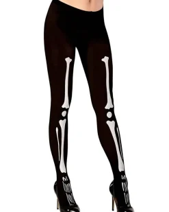 Women's Party Delights Women's<Spooky Skeleton Tights - Adult One Size
