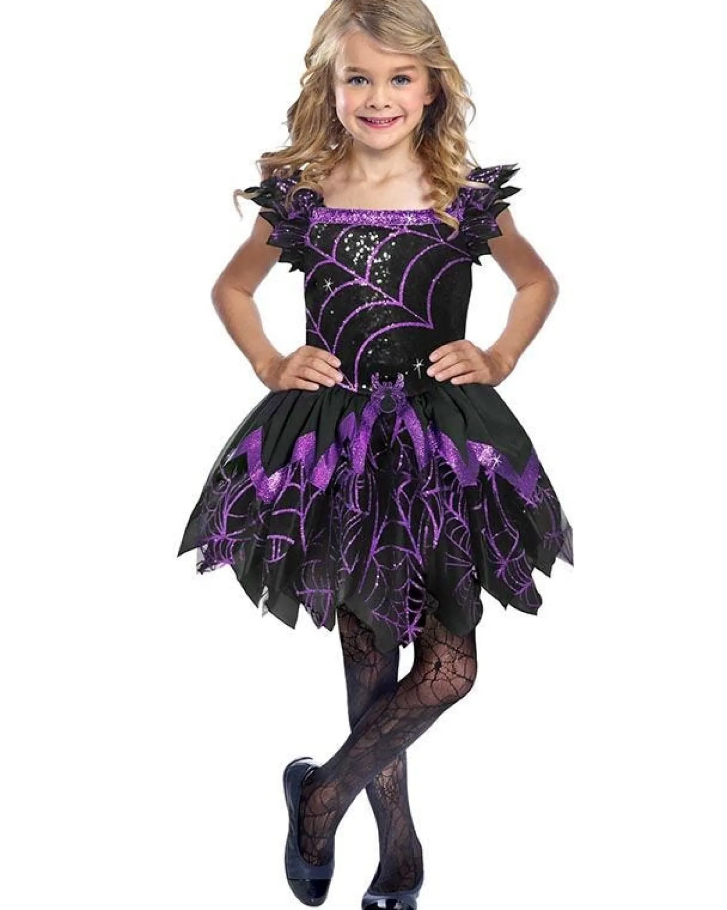 Kids' Party Delights Kids'<Spooky Spiders Witch - Childs Costume