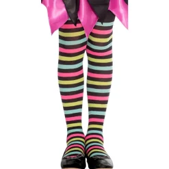 Party Delights Witches<Spot Witch Striped Tights - Child 3-5 Years