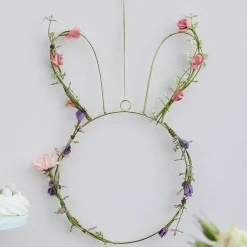 Spring Foliage Bunny Wreath - 32Cm<Party Delights Outlet
