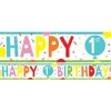 1St Birthday Paper Banners - 1M (3Pk)<Party Delights Online