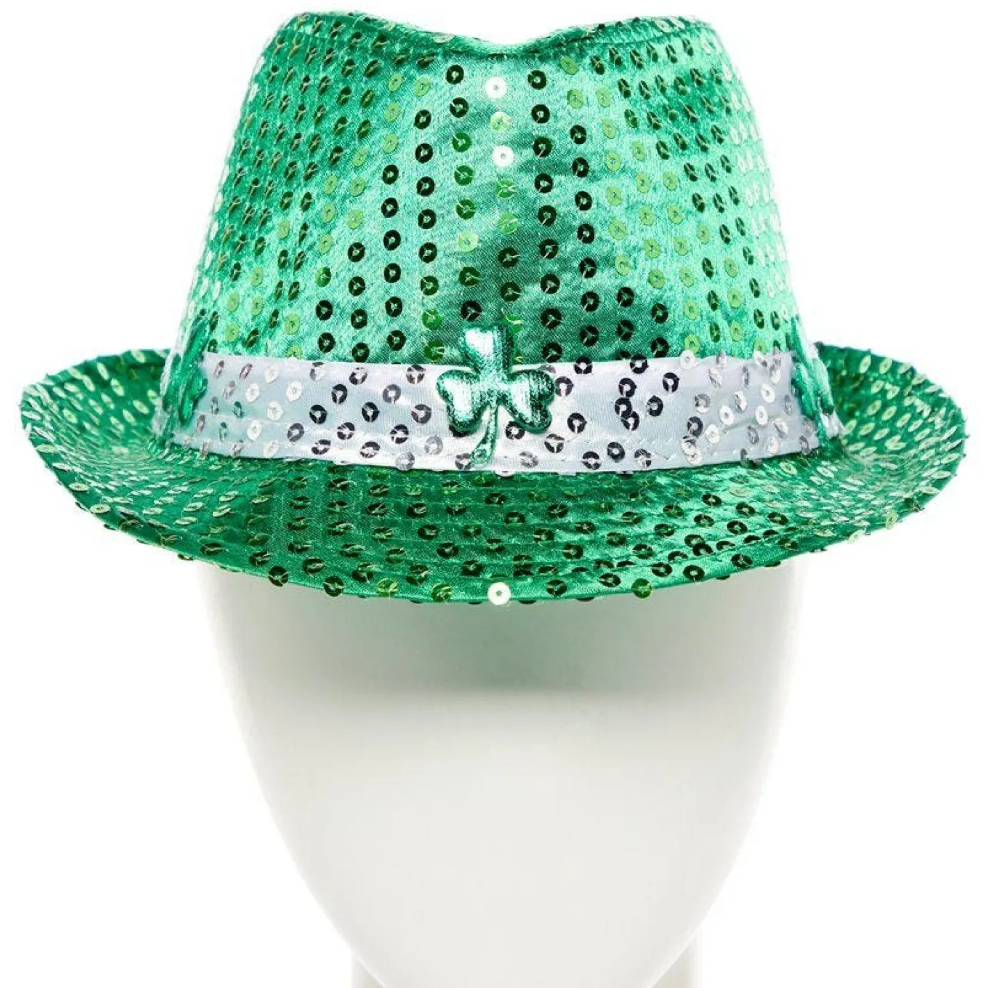 St Patrick's Day Sequin Fedora Hat<Party Delights Hot