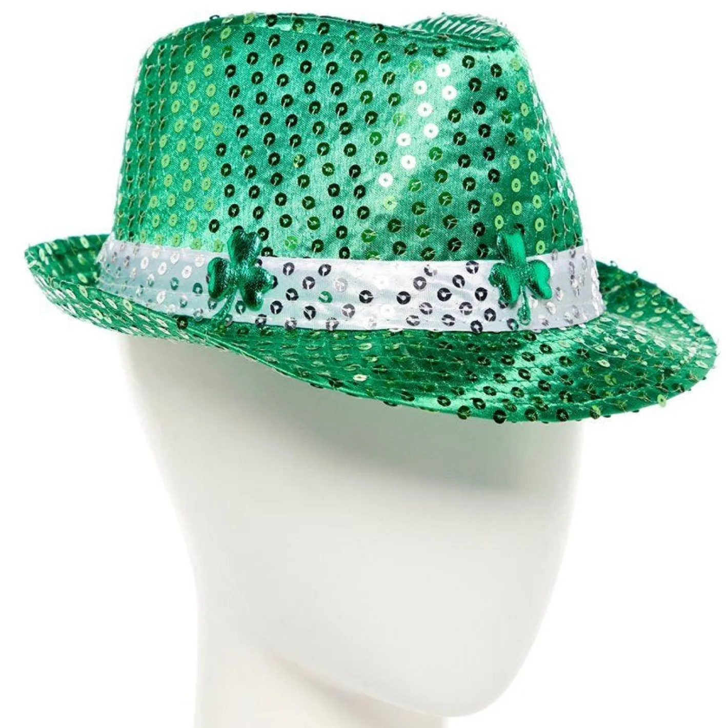 St Patrick's Day Sequin Fedora Hat<Party Delights Hot