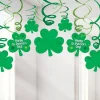 St Patrick's Day Shamrock Hanging Swirls - 60Cm (30Pk)<Party Delights Sale