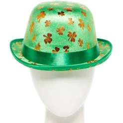 St Patrick's Day Shamrock Bowler Hat<Party Delights Best