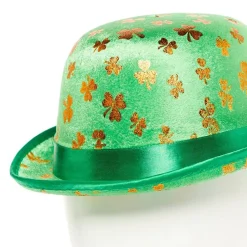 St Patrick's Day Shamrock Bowler Hat<Party Delights Best