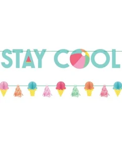 Stay Cool' Paper Banner Kit (2Pk)<Party Delights