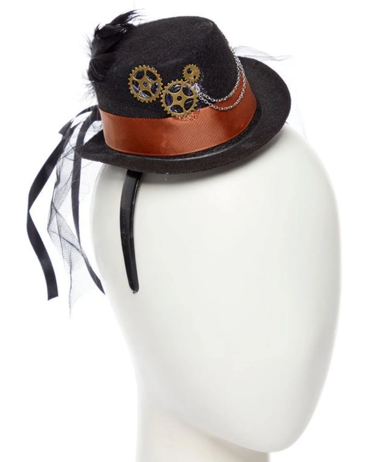Party Delights Costume Accessories<Steampunk Gear Mini Top Hat