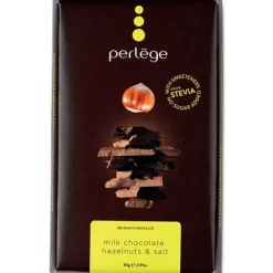 Stevia Belgian Salted Hazlenut Chocolate Bar - 85G<Party Delights Sale