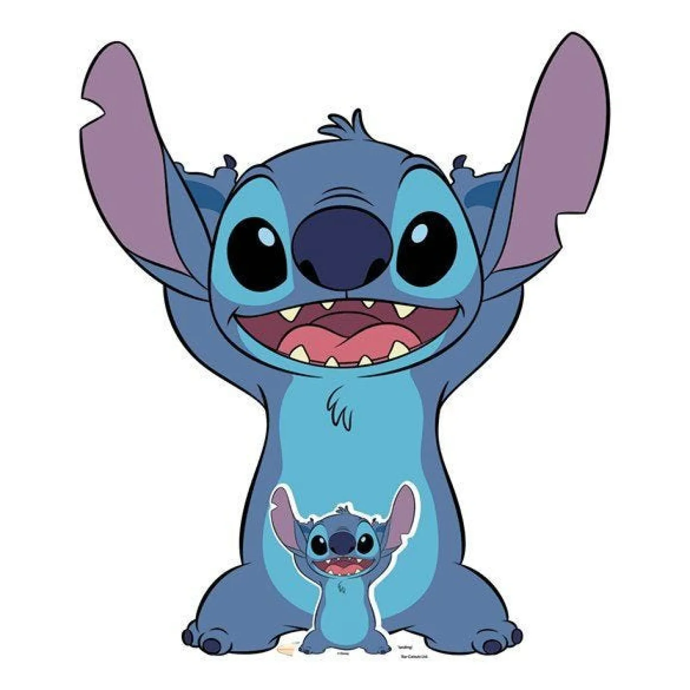 Stitch Blue Cardboard Cutout - 93Cm X 80Cm<Party Delights Best
