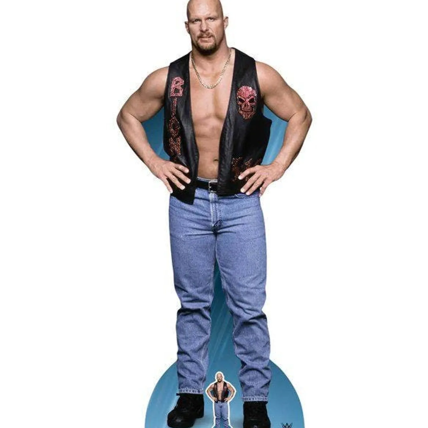 Stone Cold Steve Austin Wwe Cardboard Cutout - 187Cm X 82Cm<Party Delights Sale