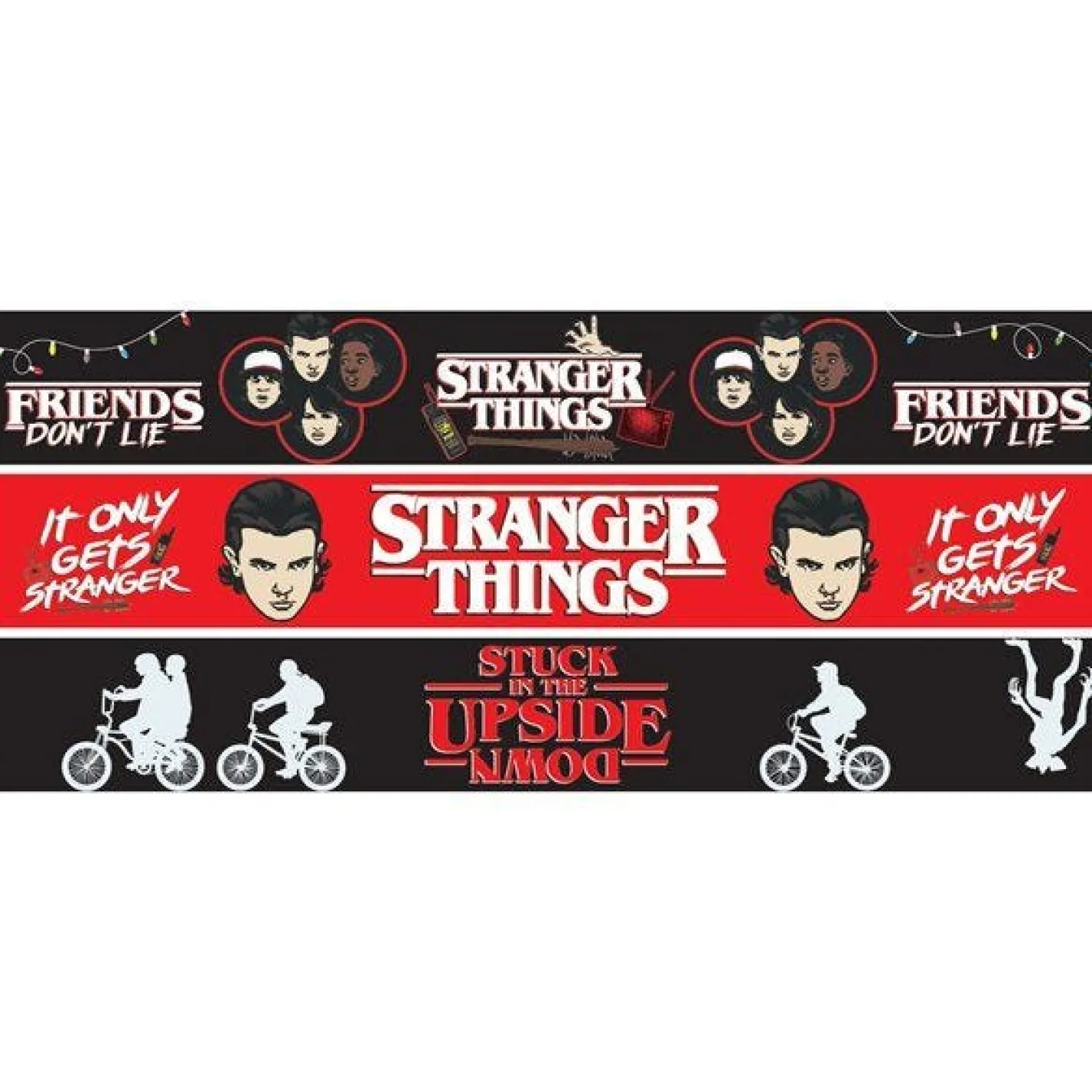 Party Delights Hanging Decorations<Stranger Things Paper Banners - 1M (3Pk)