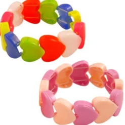 Stretchy Heart Bracelet - Plastic<Party Delights Sale