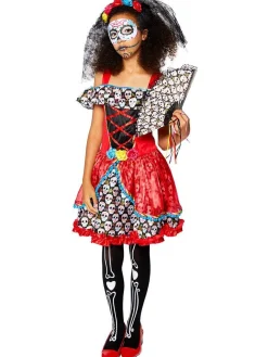Kids' Party Delights Kids'<Sugar Skull Senorita - Teen Costume