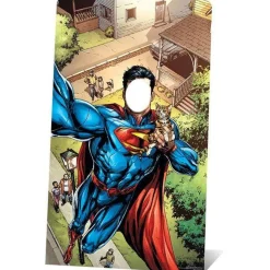 Superman Selfie Stand-In Cardboard Photo Prop - 168Cm X 96Cm<Party Delights Outlet