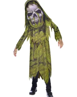 Kids' Party Delights Kids'<Swamp Zombie Big Head - Child Costume