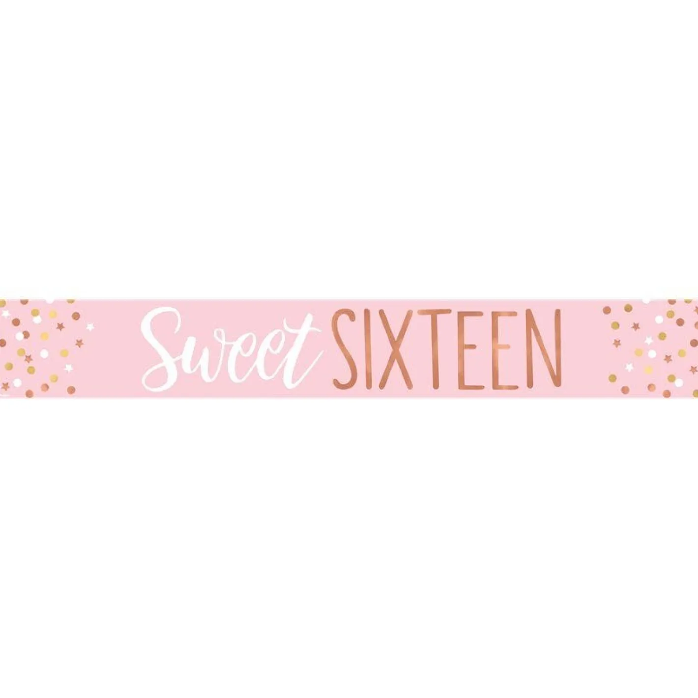 Sweet Sixteen Paper Banners - 1M (3Pk)<Party Delights Discount