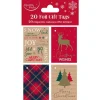 Party Delights Gift Wrapping<Tartan Gift Tags (20Pk)