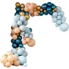 Teal & Gold Chrome Large Balloon Arch Diy Kit - 200 Balloons<Party Delights New