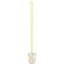 Team Bride Gold Shot Glass Necklace<Party Delights New