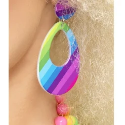 Teardrop Multi-Coloured Earrings<Party Delights