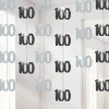 100Th Birthday Black Hanging Decorations - 5Ft Party Decorations (6Pk)<Party Delights