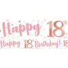 18Th Birthday Glitz & Glamour Paper Banners (3Pk)<Party Delights Hot