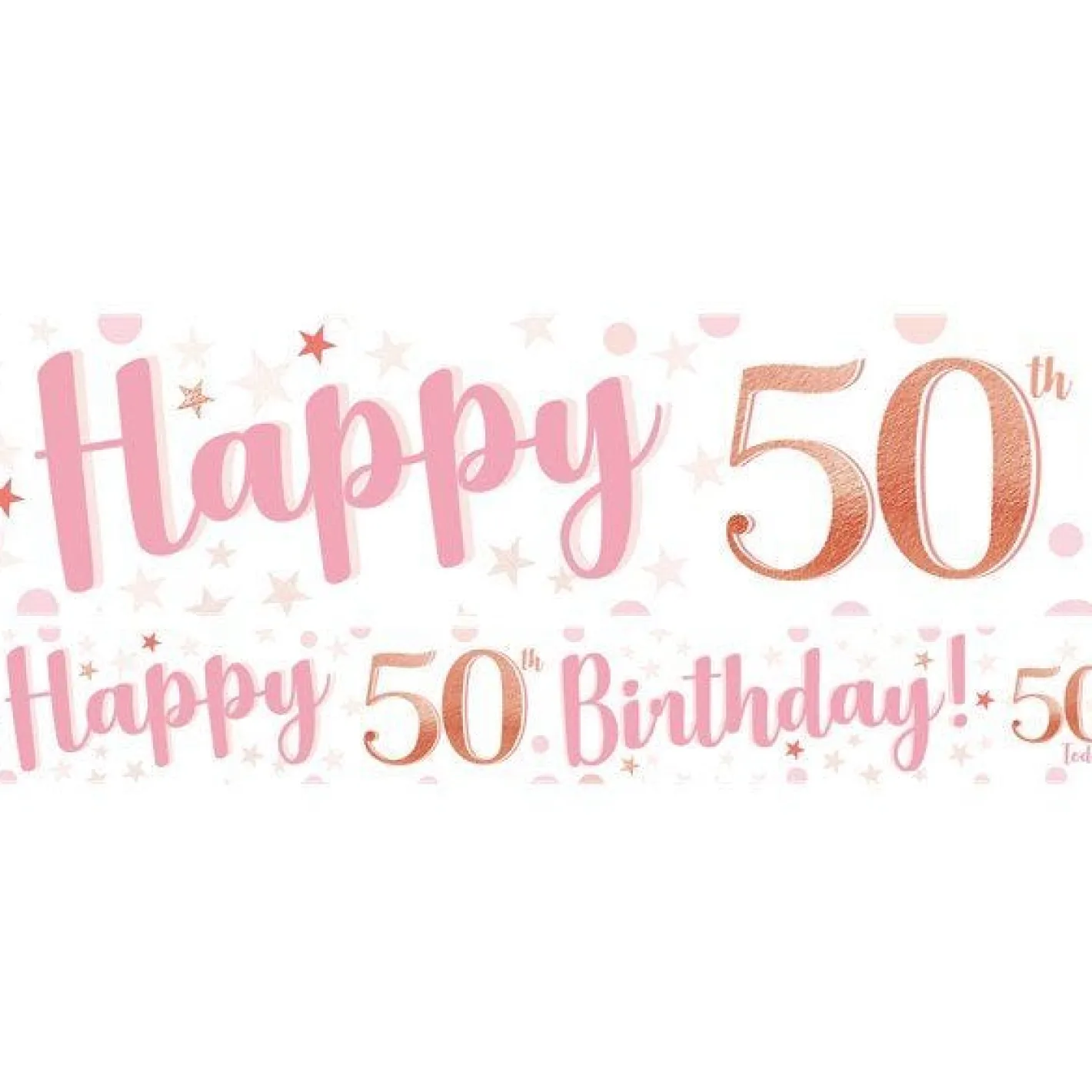 50Th Birthday Glitz & Glamour Paper Banners (3Pk)<Party Delights Online