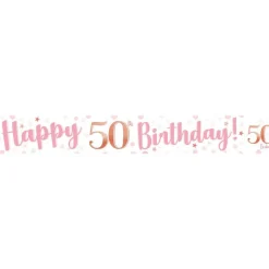 50Th Birthday Glitz & Glamour Paper Banners (3Pk)<Party Delights Online