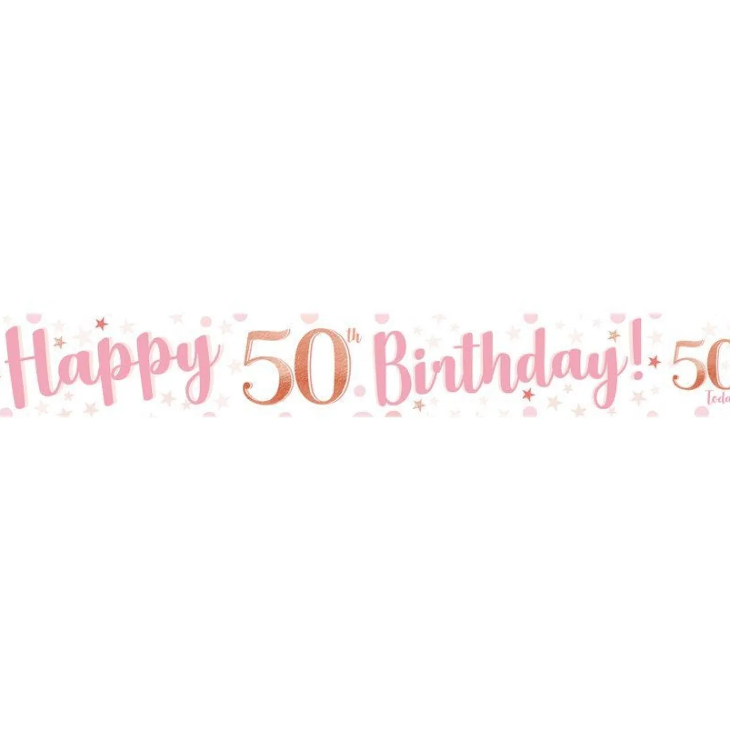 50Th Birthday Glitz & Glamour Paper Banners (3Pk)<Party Delights Online