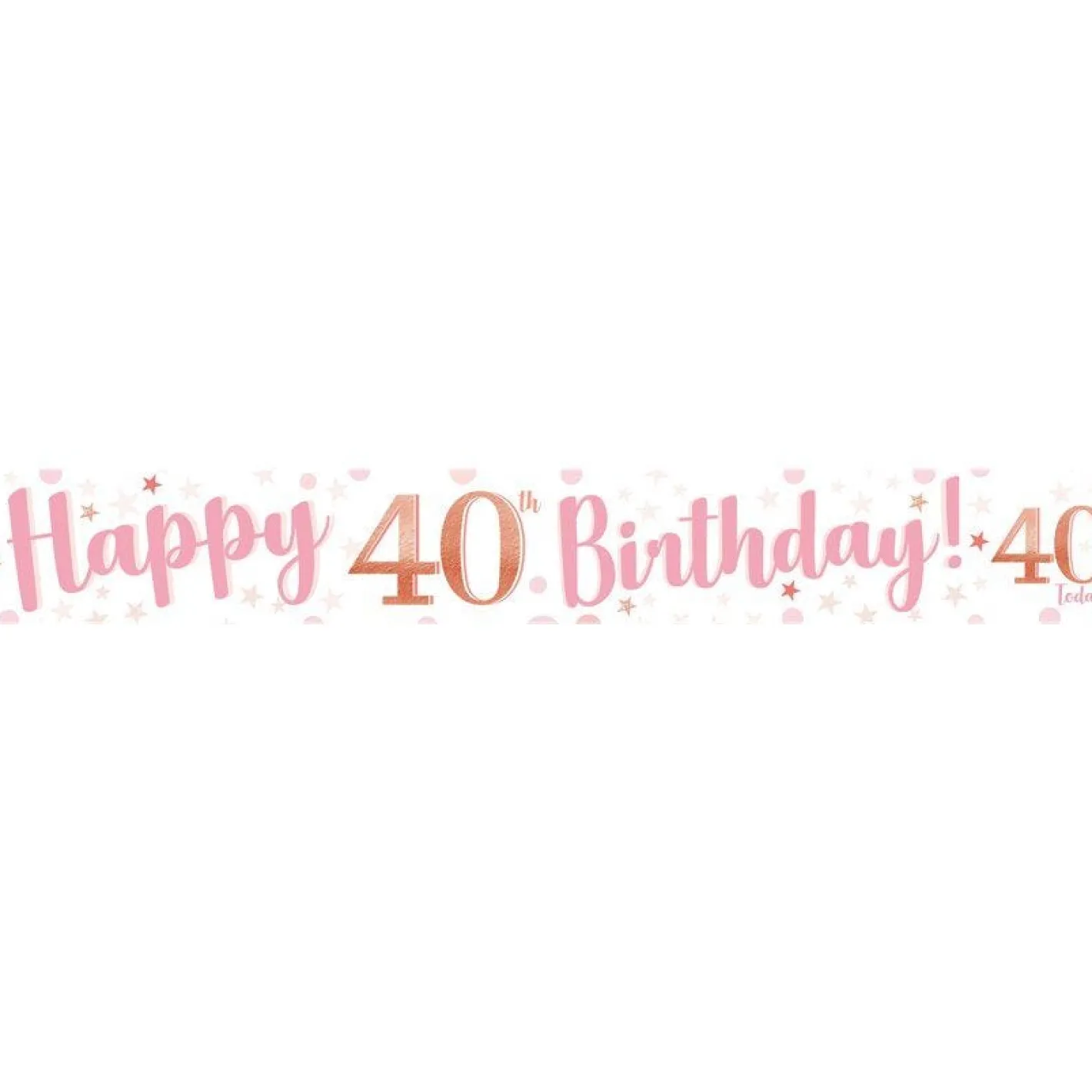 40Th Birthday Glitz & Glamour Paper Banners (3Pk)<Party Delights Online