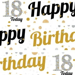 18Th Birthday Paper Banners - 1M (3Pk)<Party Delights New