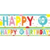 10Th Birthday Paper Banners - 1M (3Pk)<Party Delights New
