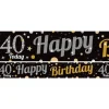 40Th Birthday Paper Banners - 1M (3Pk)<Party Delights Outlet
