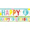 8Th Birthday Paper Banners - 1M (3Pk)<Party Delights Outlet