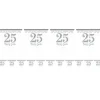 25Th Silver Sparkling Wedding Anniversary Flag Bunting - 4M<Party Delights Sale