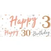 30Th Sparkling Fizz Paper Banners - 1M (3Pk)<Party Delights