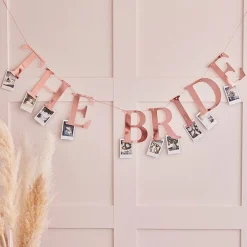 The Bride Rose Gold Peg Bunting<Party Delights Outlet