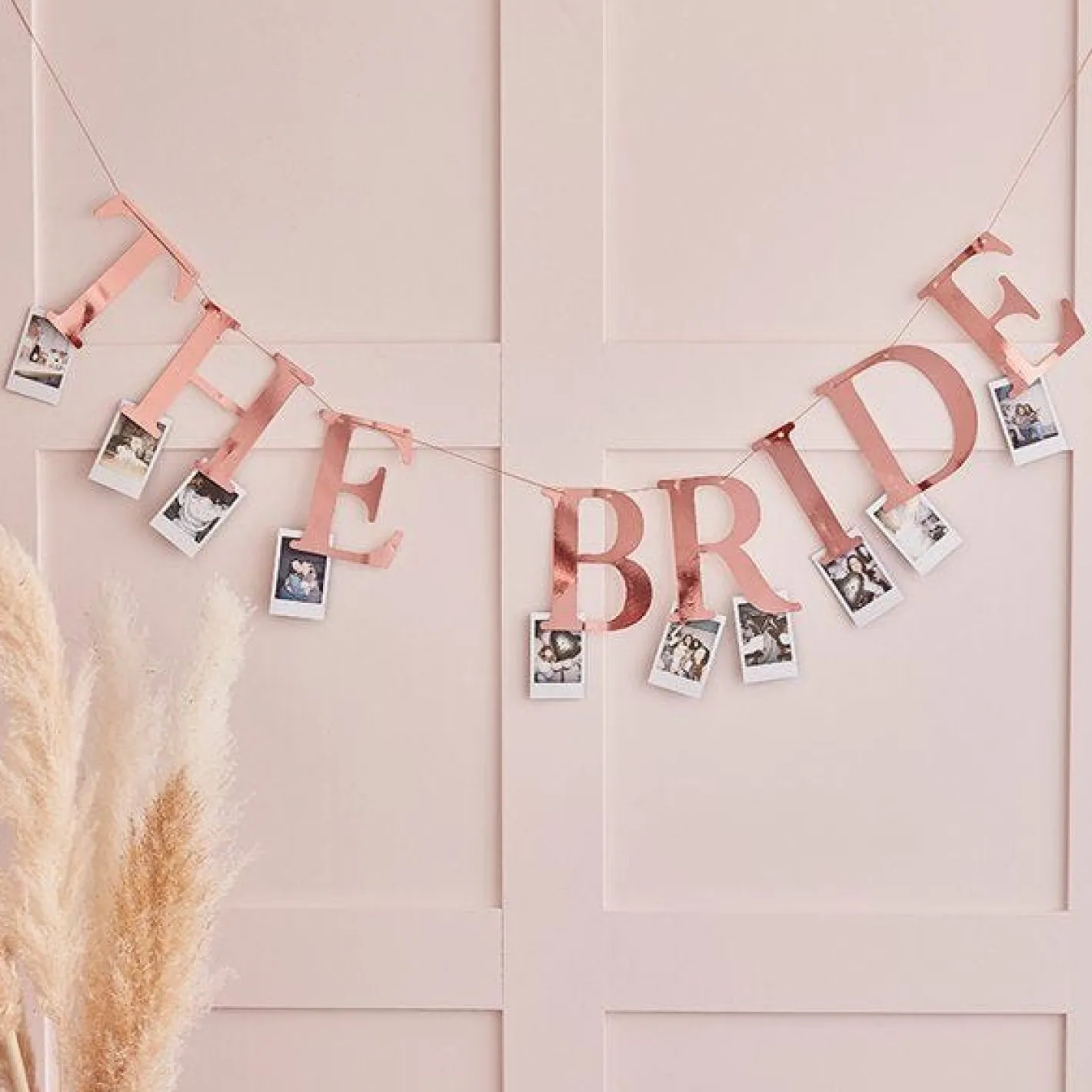 The Bride Rose Gold Peg Bunting<Party Delights Outlet