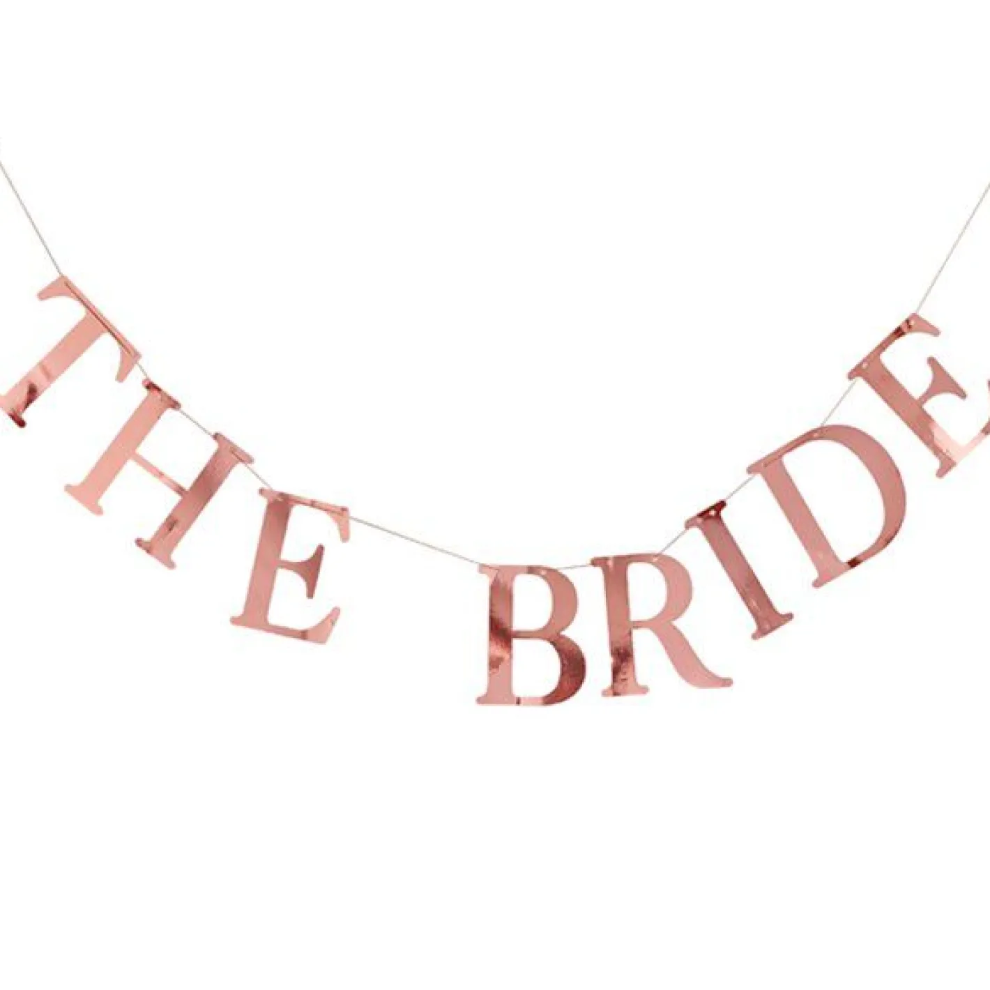 The Bride Rose Gold Peg Bunting<Party Delights Outlet