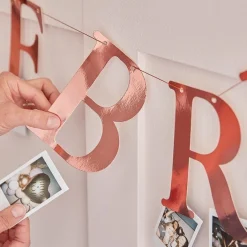 The Bride Rose Gold Peg Bunting<Party Delights Outlet