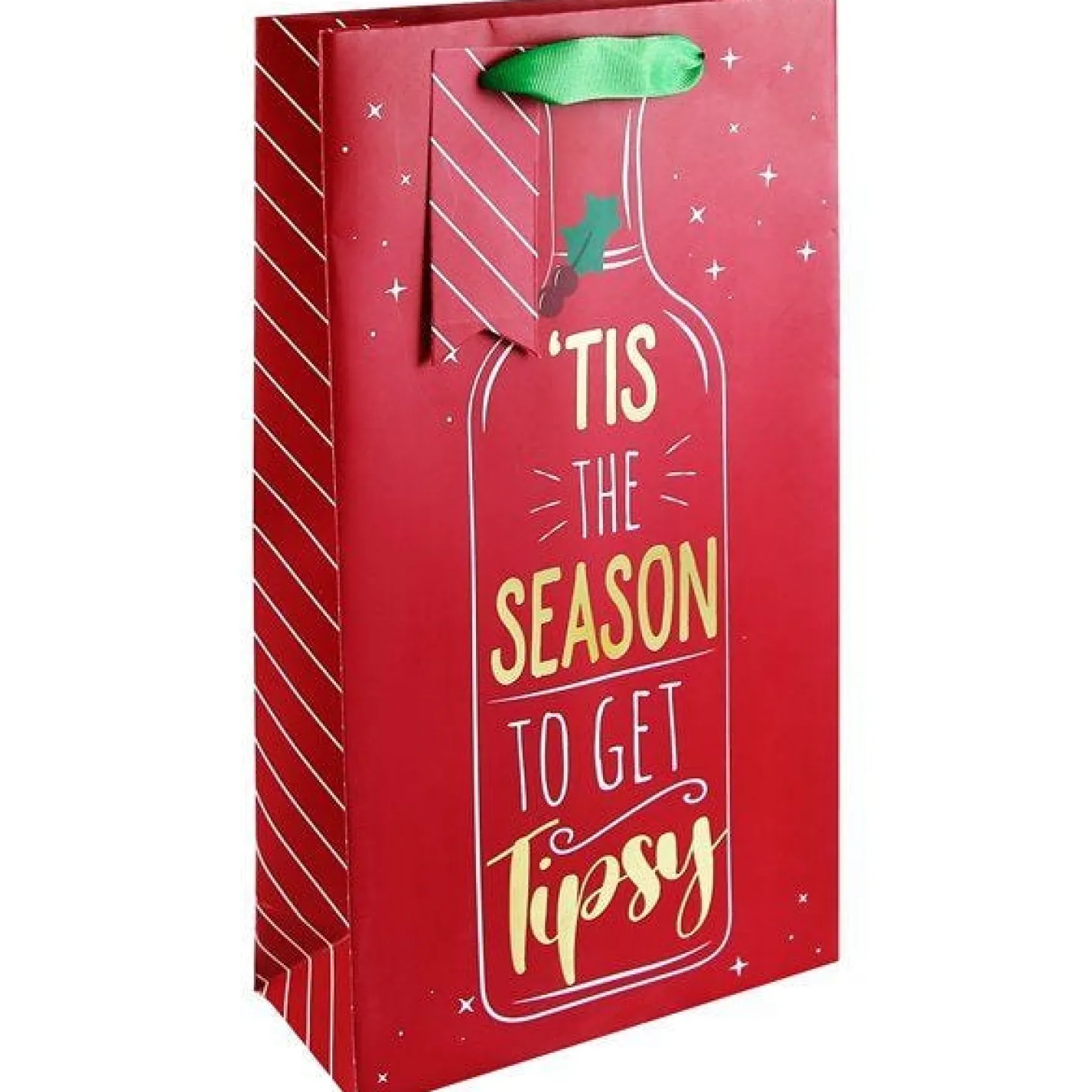 Party Delights Gift Wrapping<Tipsy Double Bottle Bag - 36.5Cm X 20Cm