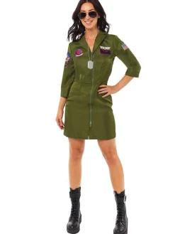 Party Delights Couples' Costumes<Top Gun Dress - Adult Costume