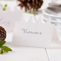 Party Delights Tableware<Tree Cut Out Cotton Paper Place Cards (10Pk)