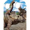 Triceratops Dinosaur Stand-In Cardboard Photo Prop - 131Cm X 95Cm<Party Delights New