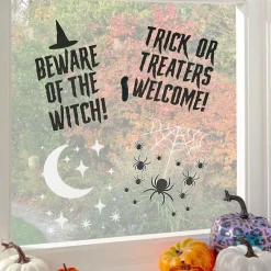 Party Delights Window & Door Decorations<Trick Or Treat Window Clings (4Pk)