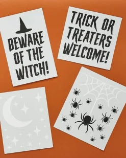 Party Delights Window & Door Decorations<Trick Or Treat Window Clings (4Pk)